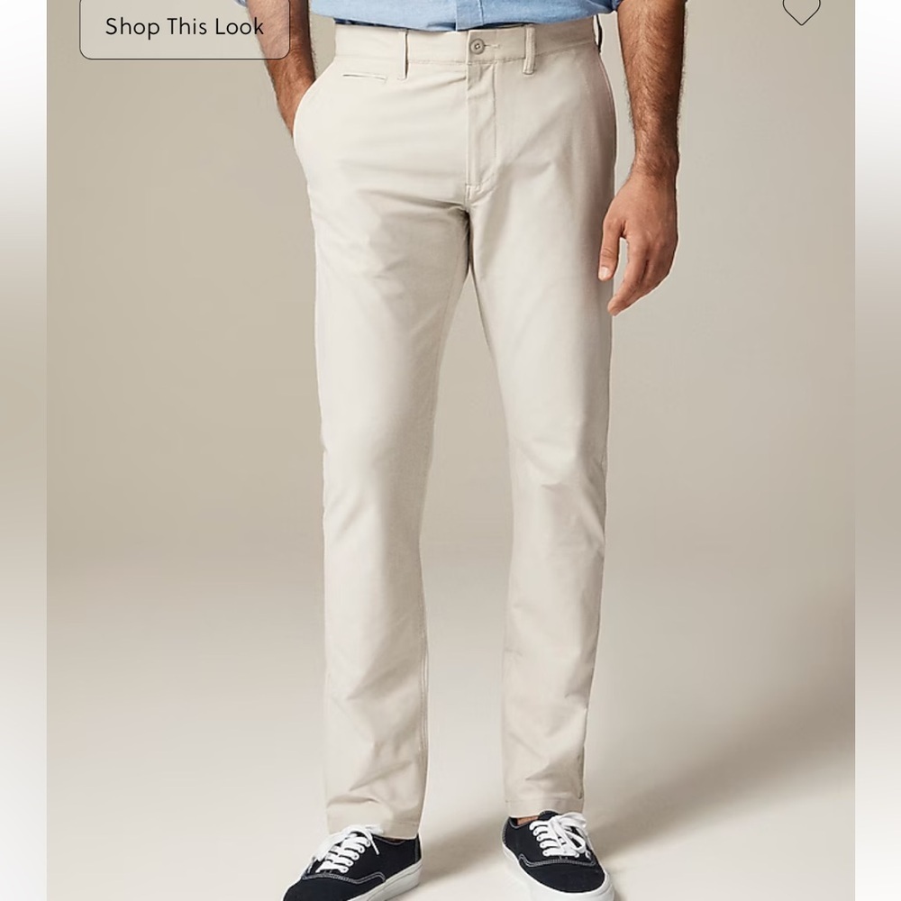 J crew ashen taupe 484 Slim-fit tech pant